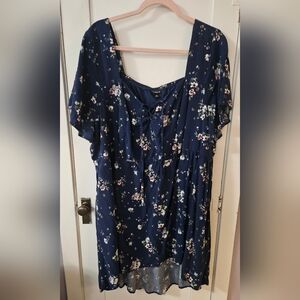 Torrid Navy Floral Women's Top
